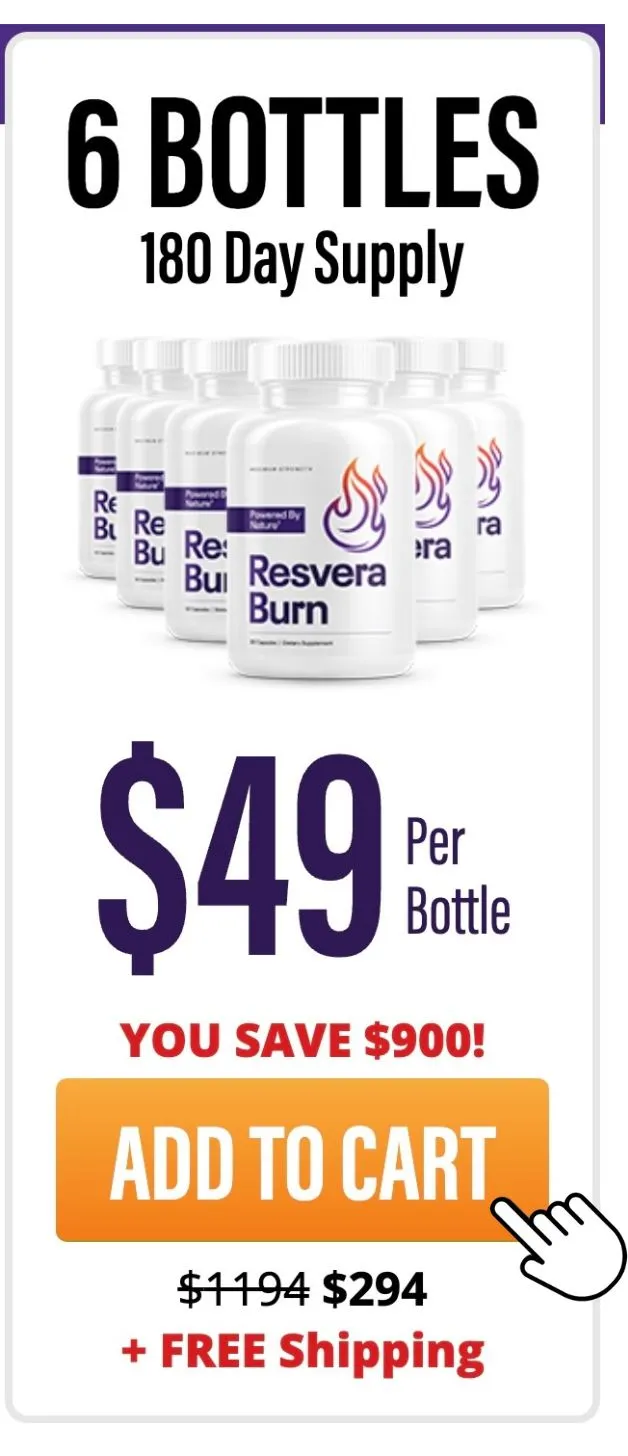 resvera burn 6 bottles price